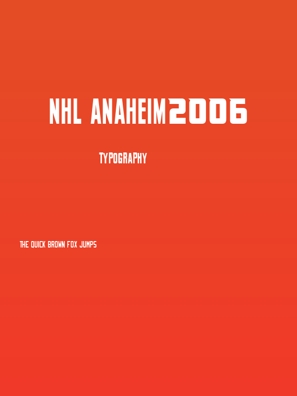 NHL Anaheim2006 Poster