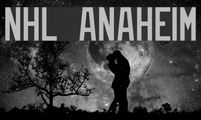 NHL Anaheim Font examples