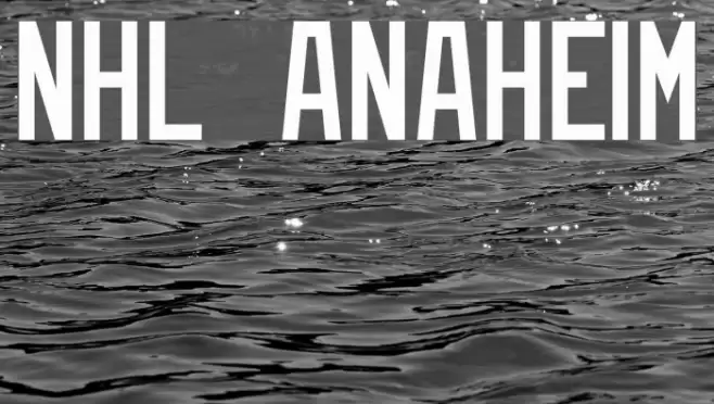 NHL Anaheim Font examples
