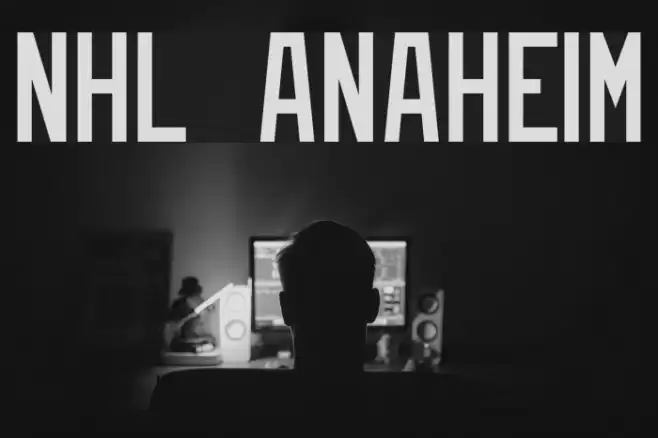 NHL Anaheim Font examples
