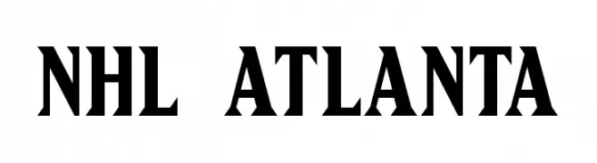 NHL Atlanta  les polices de caractères gratuit tlcharger
