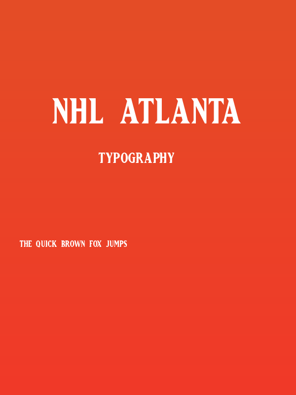 NHL Atlanta Poster