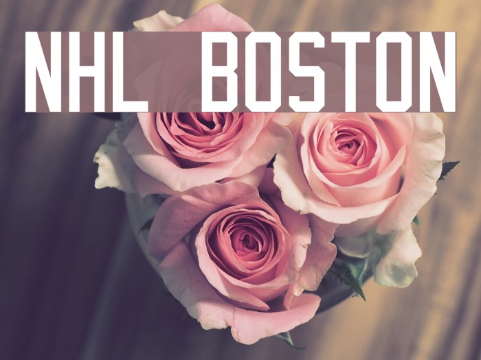 NHL Boston Font examples