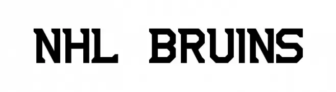 NHL Bruins  नि: शुल्क फ़ॉन्ट्स डाउनलोड
