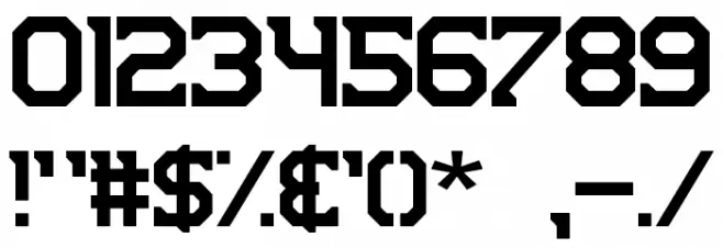 NHL Bruins Font OTHER CHARS