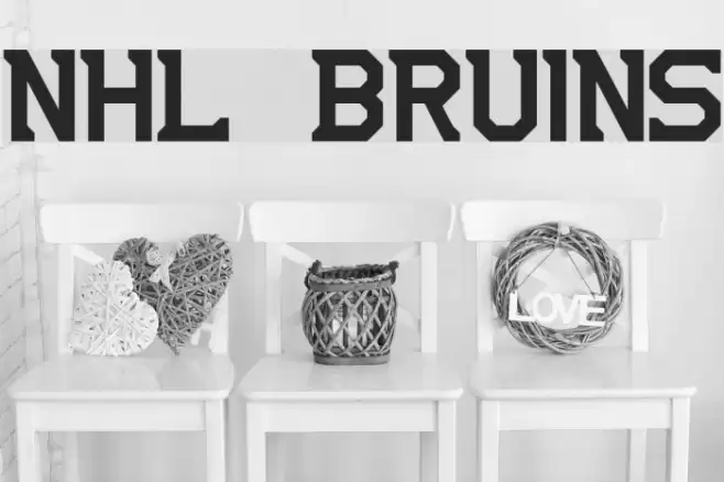 NHL Bruins Font examples