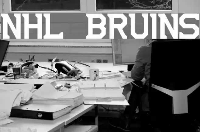 NHL Bruins Font examples