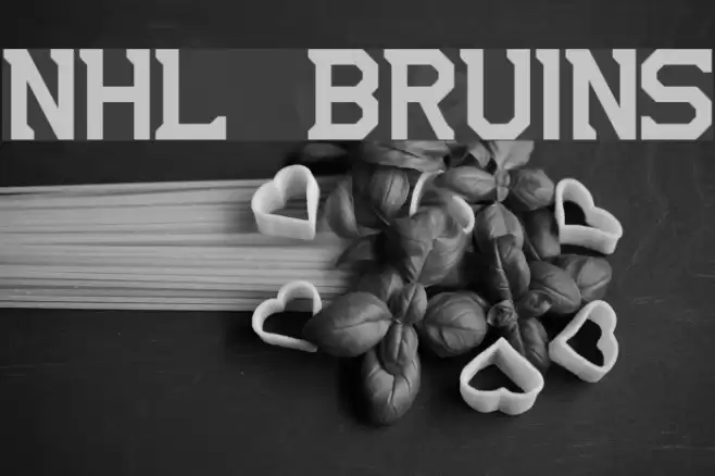 NHL Bruins Font examples