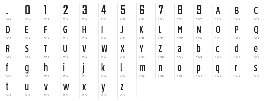 NHL Buffalo06 Character Map