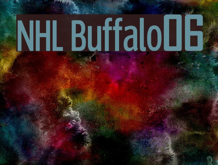 NHL Buffalo06 Font examples