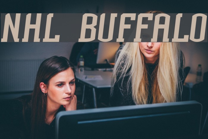 NHL Buffalo Font examples