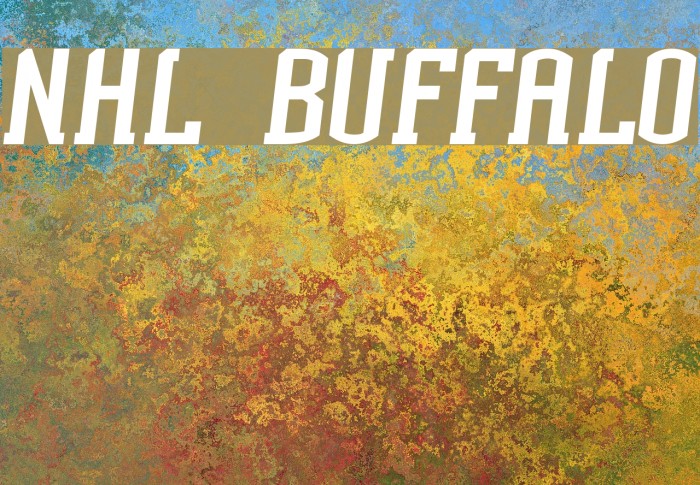 NHL Buffalo Font examples