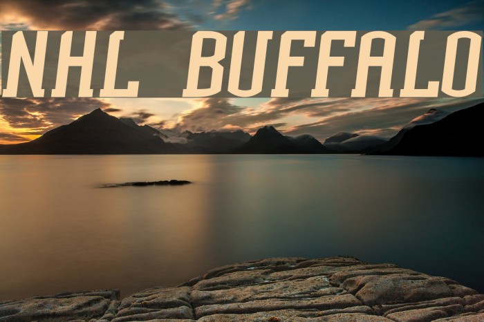 NHL Buffalo Font examples