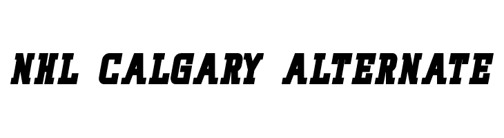 NHL Calgary Alternate Font