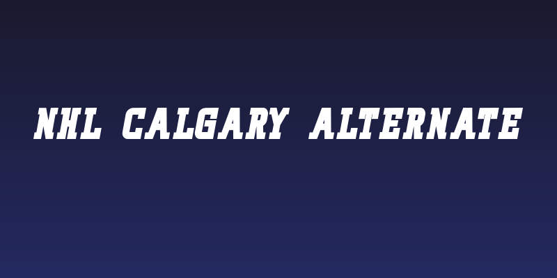 NHL Calgary Alternate Social Header