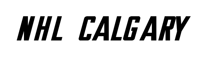 NHL Calgary Font