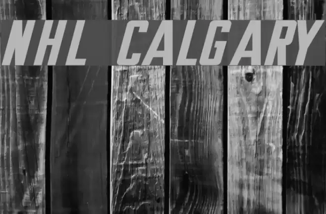 NHL Calgary Font examples