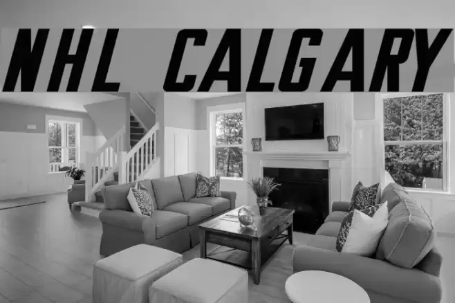 NHL Calgary Font examples