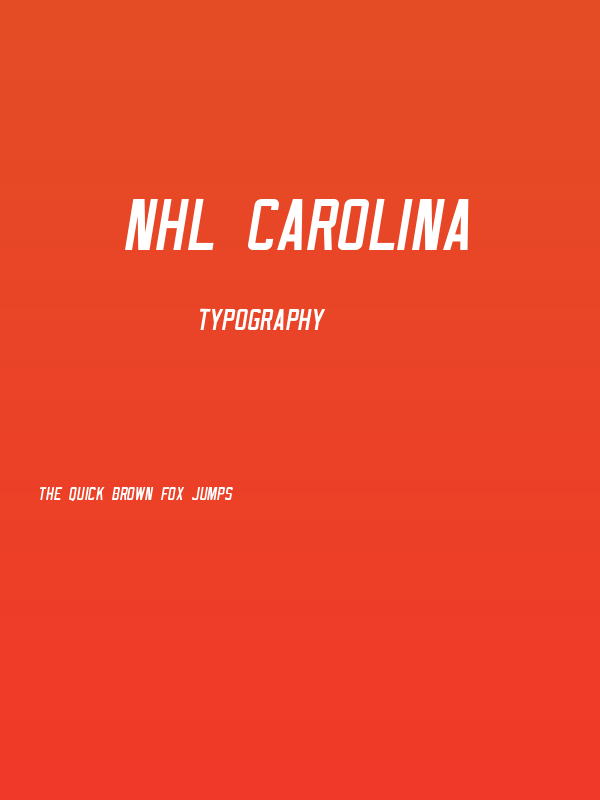 NHL Carolina Poster