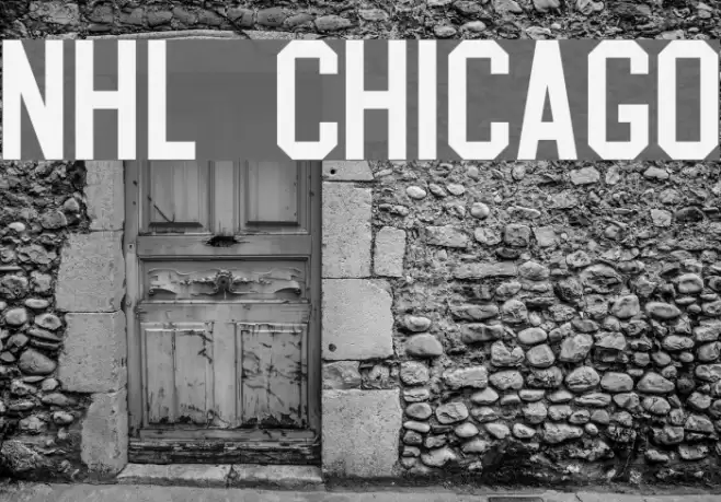 NHL Chicago Font examples