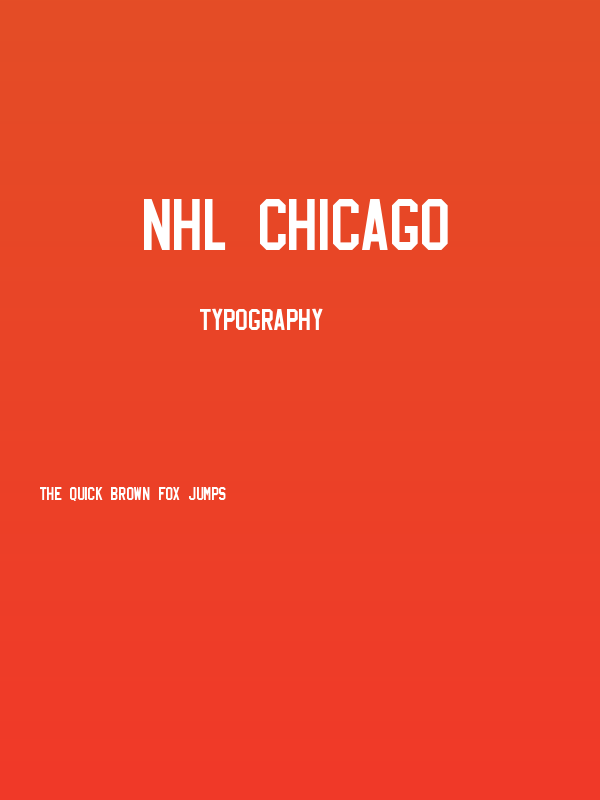NHL Chicago Poster