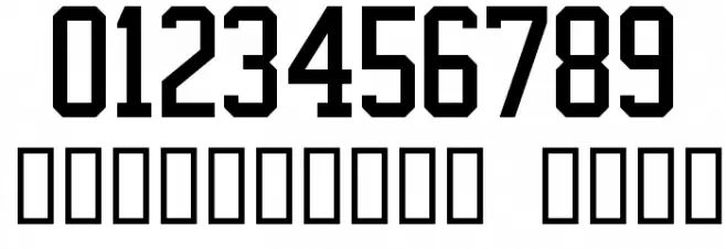 NHL Dallas Font OTHER CHARS