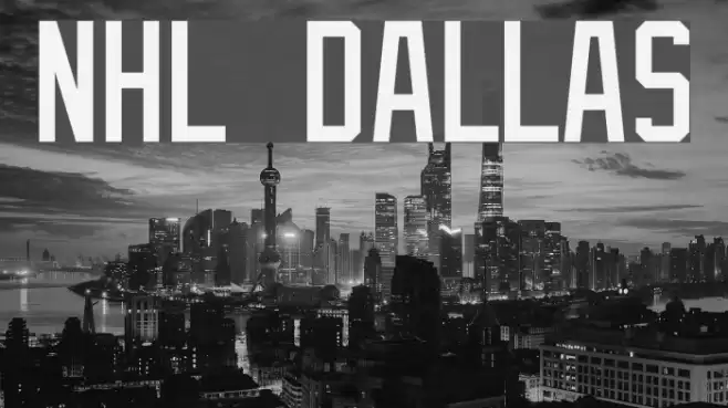 NHL Dallas Font examples