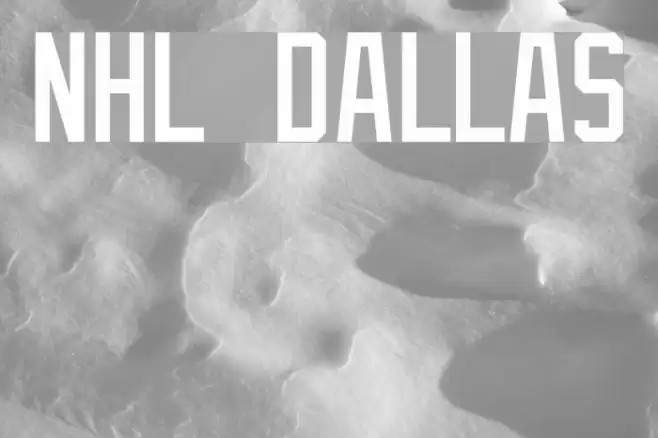 NHL Dallas Font examples