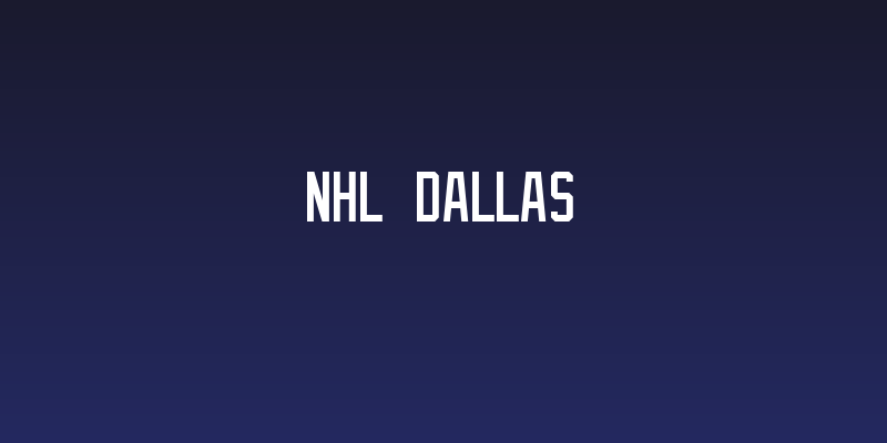 NHL Dallas Social Header