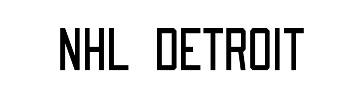 NHL Detroit Font