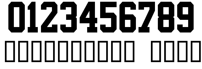NHL Detroit Font OTHER CHARS