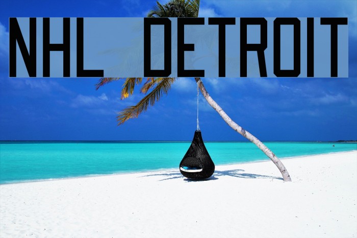 NHL Detroit Font examples