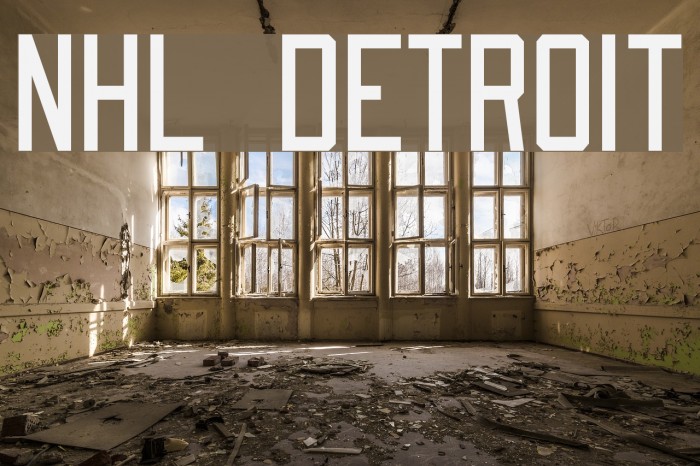 NHL Detroit Font examples