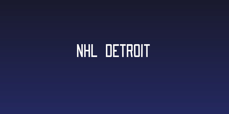 NHL Detroit Social Header