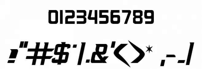 NHL Ducks Font OTHER CHARS