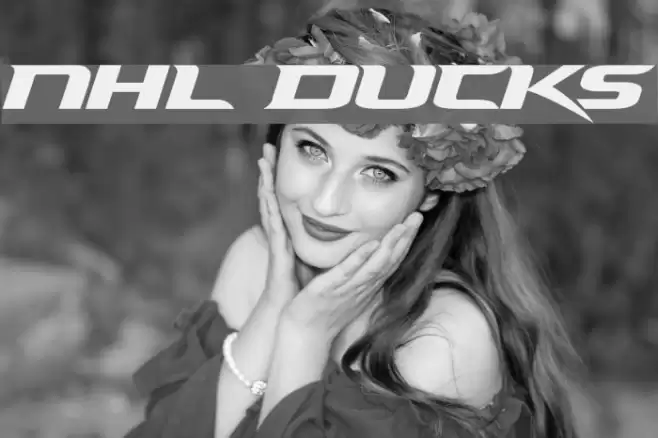 NHL Ducks Font examples