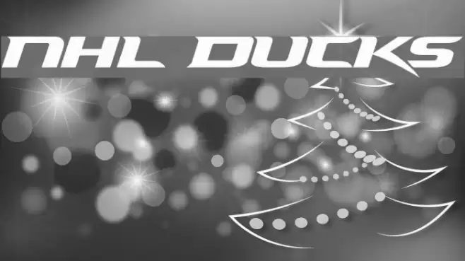 NHL Ducks Font examples