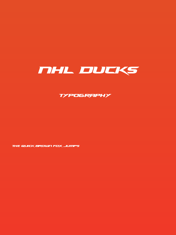 NHL Ducks Poster
