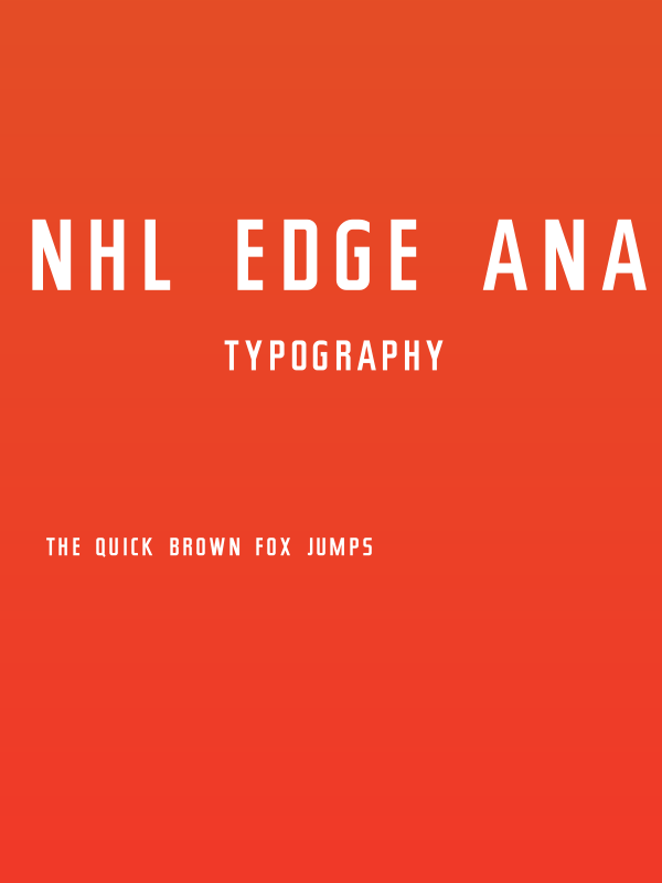 NHL Edge Anaheim Poster