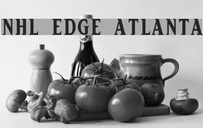 NHL Edge Atlanta フォント examples