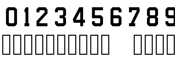NHL Edge Boston Font OTHER CHARS
