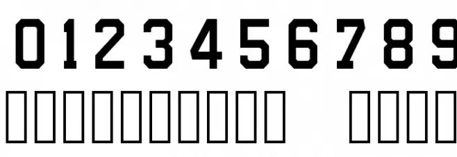 NHL Edge Boston Font OTHER CHARS