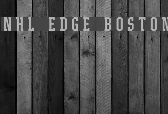 NHL Edge Boston Font examples