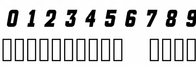NHL Edge Calgary Font OTHER CHARS