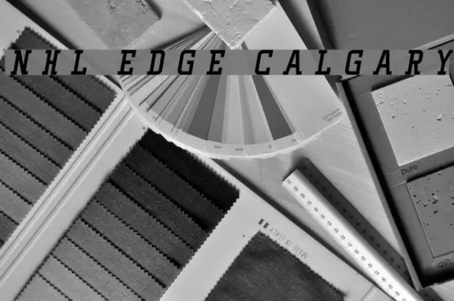 NHL Edge Calgary Font examples