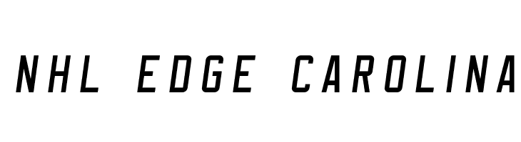 NHL Edge Carolina Font