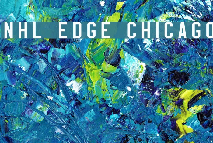 NHL Edge Chicago Font examples