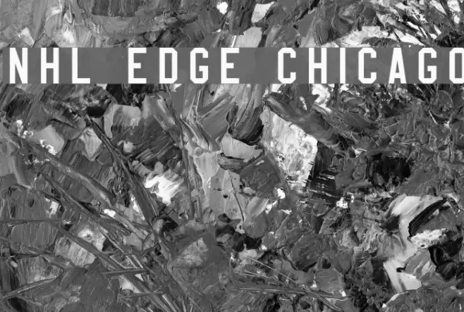 NHL Edge Chicago Font examples