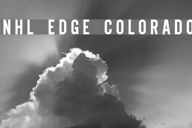 NHL Edge Colorado Font examples