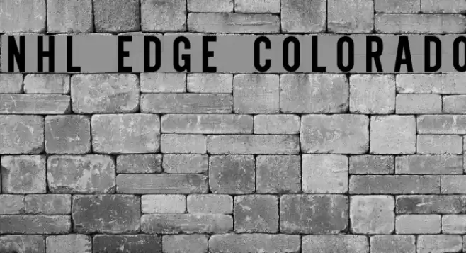 NHL Edge Colorado Font examples